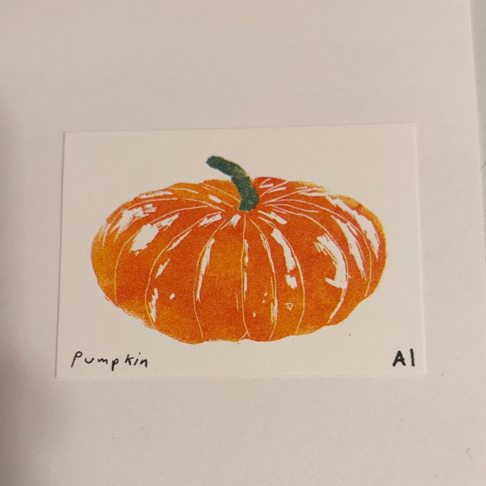 Ana Inciardi Mini Print, Pumpkin